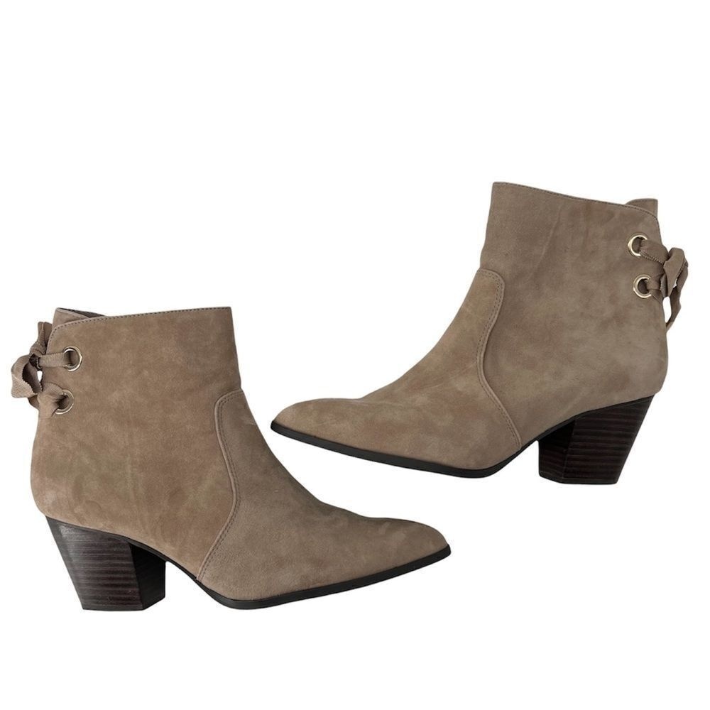 Bella‎ Vita Tan Elka Faux Lace Heel Boot Womens 9.5W